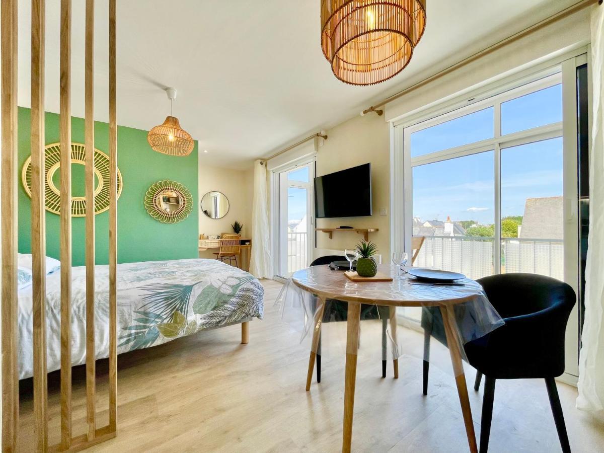 Le Phare Ouest - 80 M De La Mer - Vue Ocean Sur Le Balcon - Entierement Renove - Internet Haut Debit - Nouveau Ploemeur Exterior foto