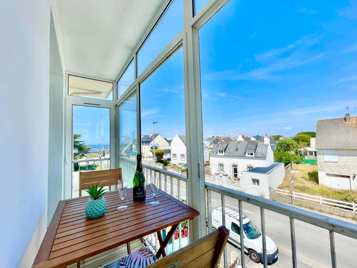 Le Phare Ouest - 80 M De La Mer - Vue Ocean Sur Le Balcon - Entierement Renove - Internet Haut Debit - Nouveau Ploemeur Exterior foto